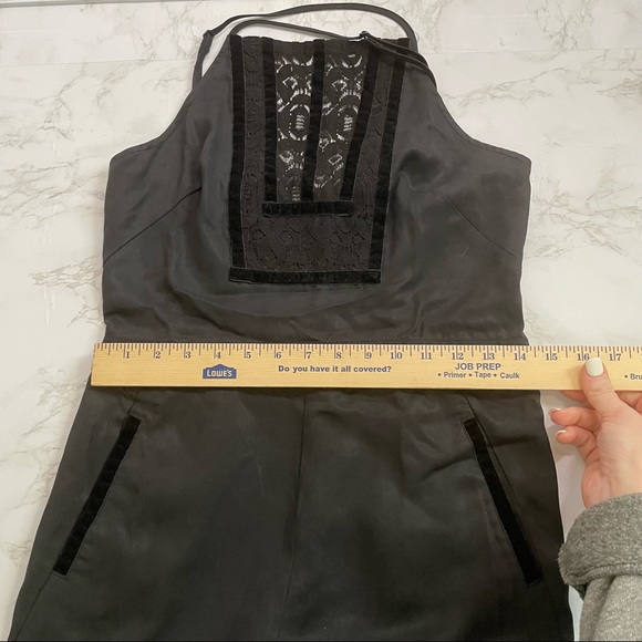 Free People Black Jumpsuit Woven fabric Halterneck size 6 - Picture 4 of 6